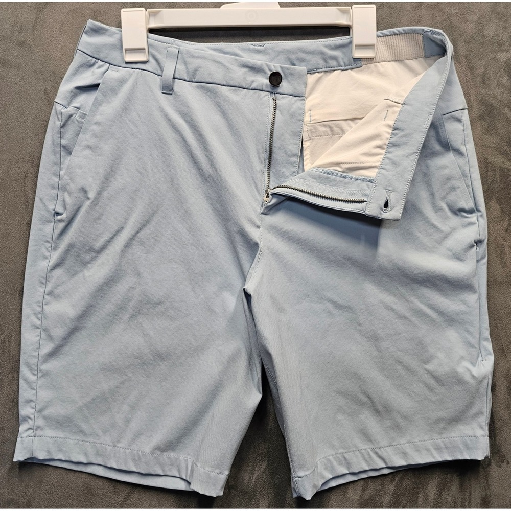LULULEMON Commission Golf Shorts Mens 34 Light Blue Technical Performance M7AW2S
